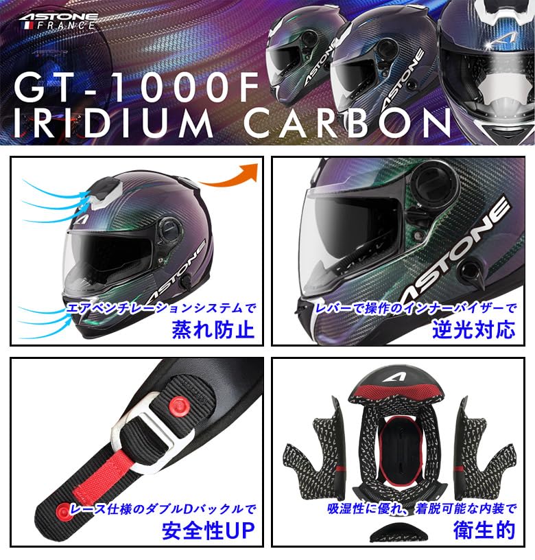 Amazon.co.jp: [ASTONE] アストン フルフェイスヘルメット GT-1000F